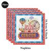 Circus Theme Party Supplies Carnival Animal Paper Plates Cups Tablecloth Balloons Clown Kids Birthday Decor Baby Shower Favors