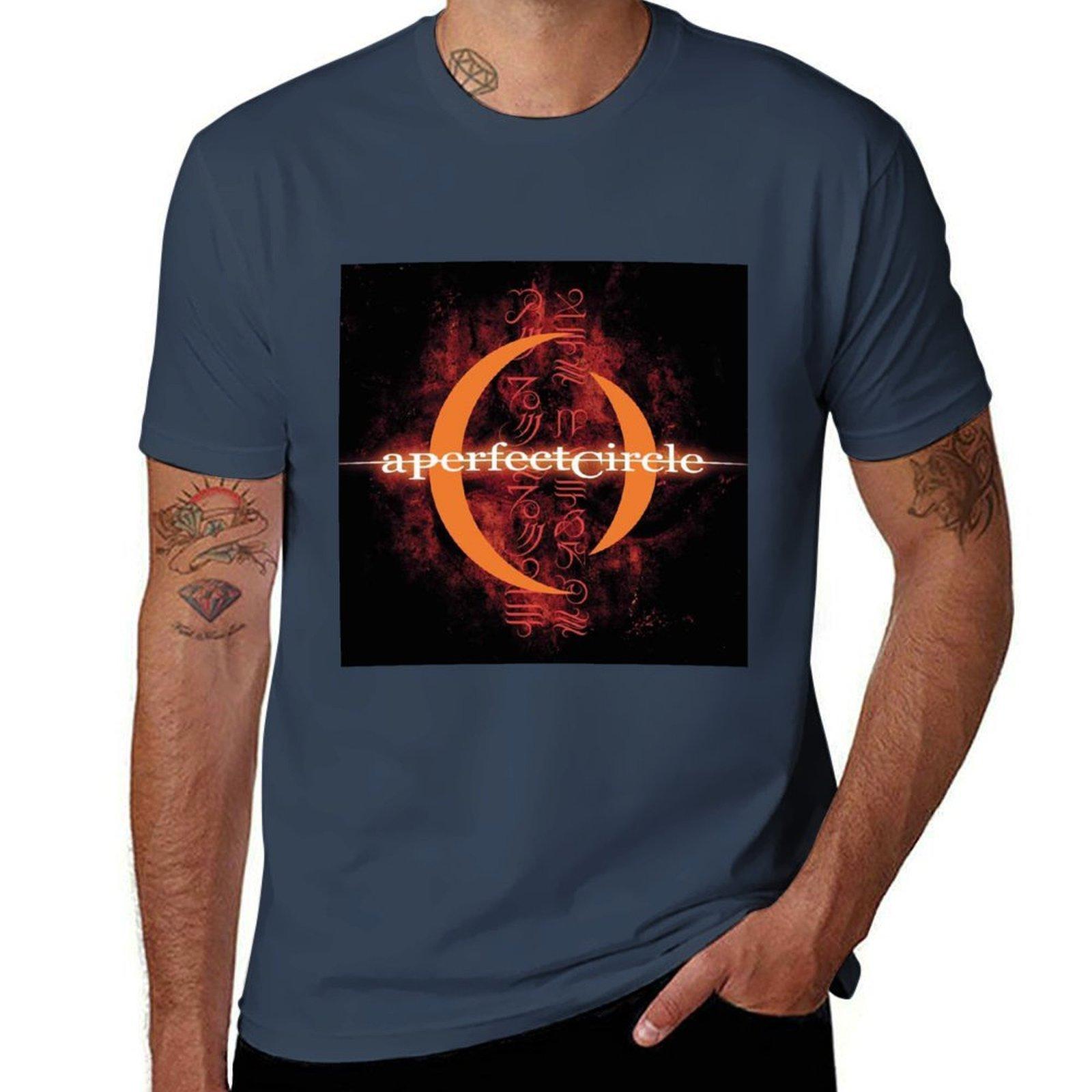 ap09 A Perfect Circle is an American rock band TShirt Trendy Print Short Sleeve TShirt S