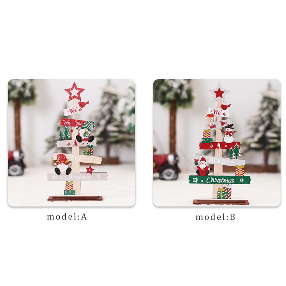 Ornamenti in Legno per Albero di Natale Bambola Senza Volto Travestimento Oggetti di Scena per Foto Regali di Natale per Decorazioni Casa