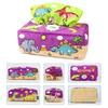 Tissue Box Toddler  Toy Babies Sensory Toy with Crinkle Paper & Rainbow Dance Scarves Infants Learning Toy