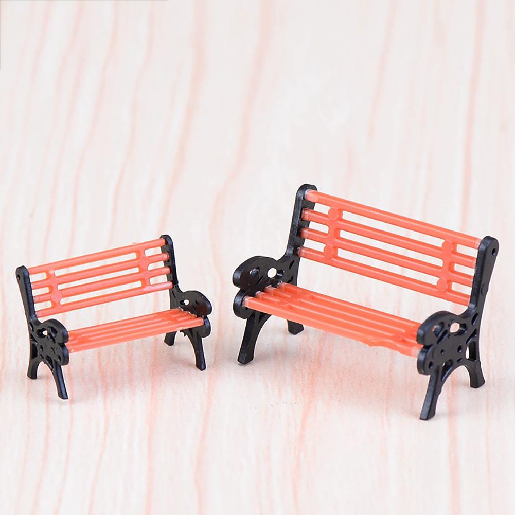 Banc de parc, Mini modèle créatif, ornement décoratif de jardin de paysage Miniature