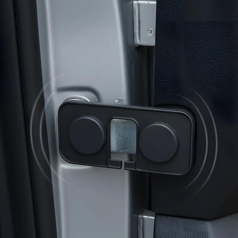 Universal Anti-Collision Noise Reduction Car Door Limiter Cover Silicone Shock Absorbing Interior Screw Cap Protective Sleeve