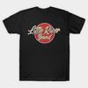 Men Black Print T-shirt Vintage Little River Band Japanese No-Cut Transfer Paper Print Cotton Tshirt