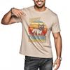 Retro Short Sleeve Shirt Breathable Unisex Round Neck tshirt Cotton Best Frenchie Dad Ever Vintage Sunset Dog Hiphop Boys tops
