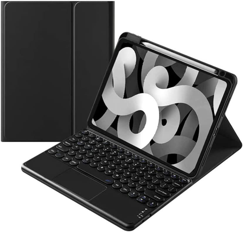 Bluetooth Touch Keyboard for Samsung Tab S9/S10/S7 FE Plus 12.4-inch & S6 Lite Protective Case