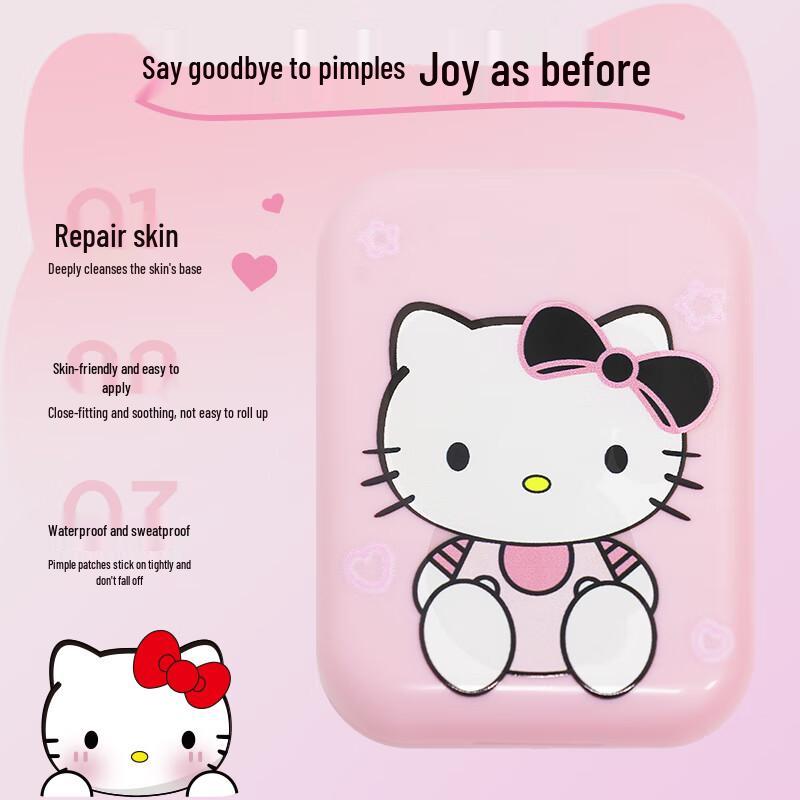 AUSLKA Beauty Патчи от акне и тканевые маски Sanrio Acne Patch 120 Patch - Comes with Mirror Box