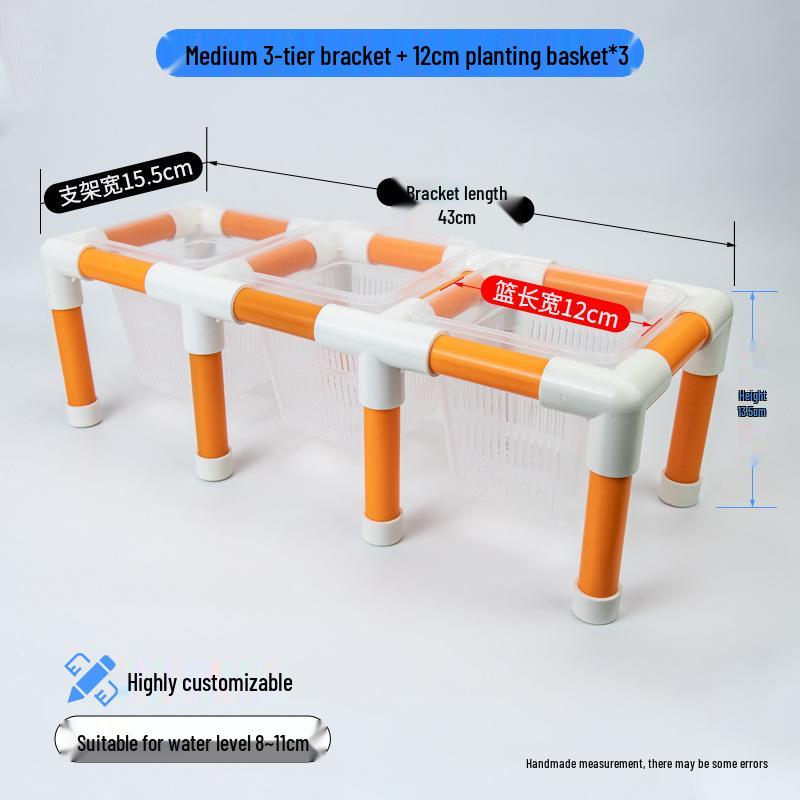 Hydroponic Plant Basket for Aquatic Tanks - Pothos Holder & Landscaping Decor