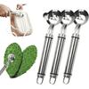 3 Pack Stainless Steel Cactus Peeler Spoon – Multi-Function Vegetable & Fruit Peeler for Nopales, Potatoes & Kitchen Use – Practical Tool for