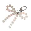 Cute Bowknot Keychain Pendant Fashionable Beaded Phone Charm for Case Decoration Lovely Charm for Women and Girls