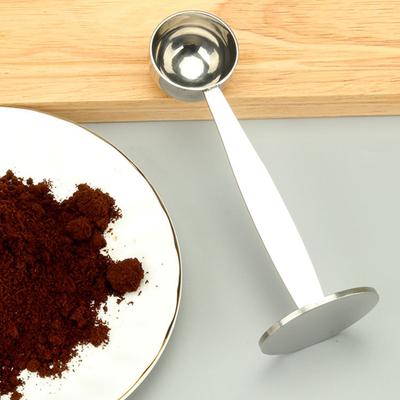 2 i 1 Kaffesked Espresso Tamper och Kaffemåttsked Dubbelt Syfte Kaffesked