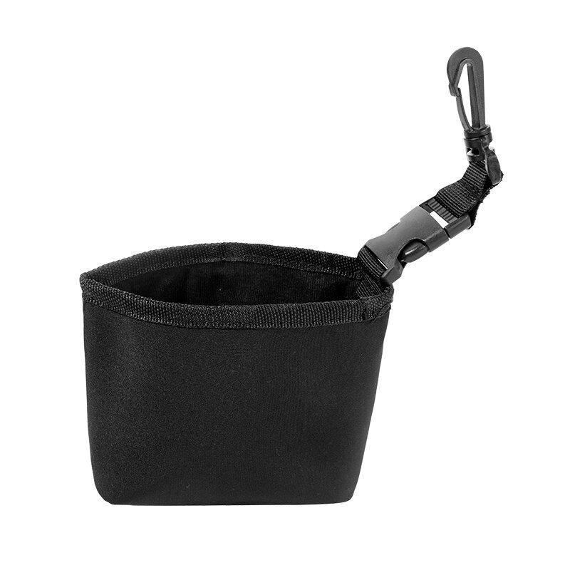 Portable Golf Club Cleaning Bag With Soft Plush Lining Detachable Hanging Buckle For Golf Daily Use