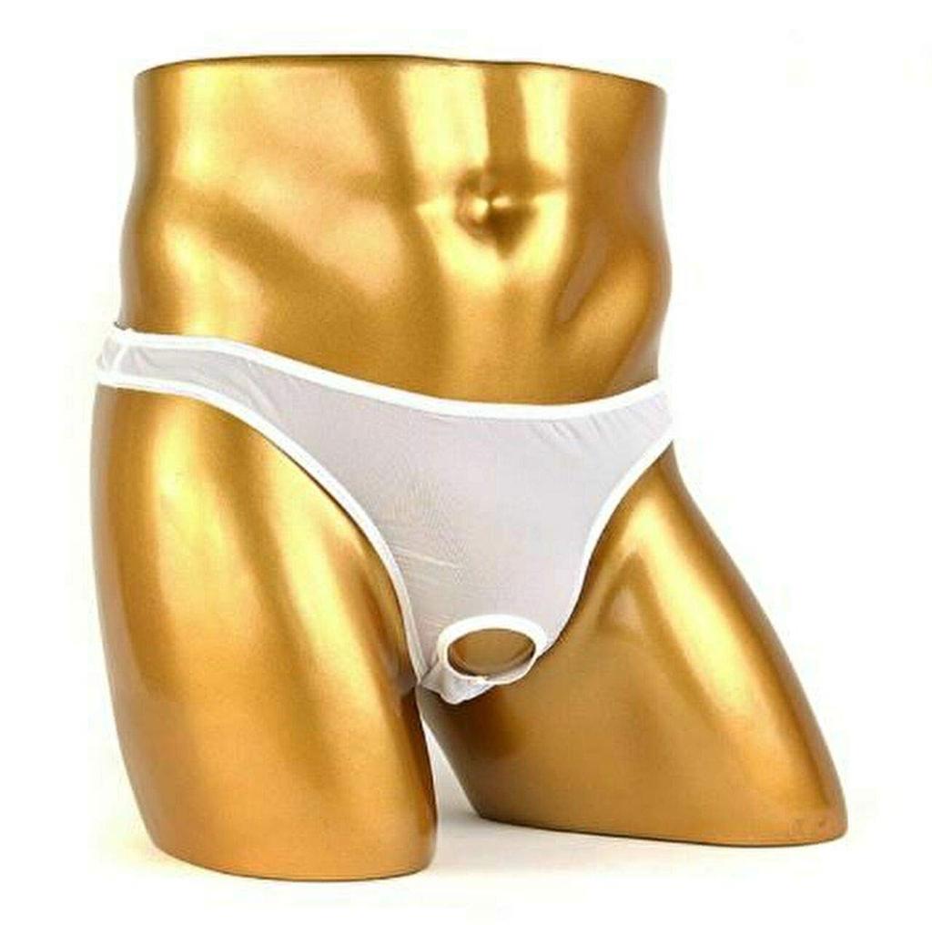 Pupule holomua Sexy Bikini Super Boxer Briefs Men's Front-Open T-Back Panties, Underwear, Front-Opening, C-String, O-Back Briefs, Sexy, Low-Rise,