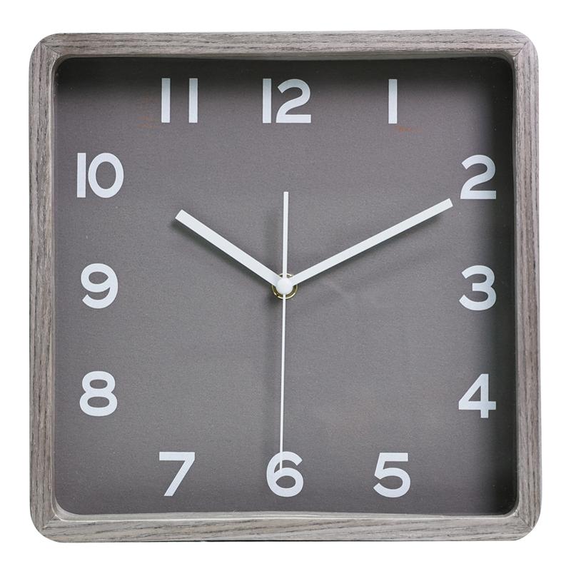 

1 шт. Деревенские деревянные квадратные настольные часы Современные простые часы из массива дерева Домашний декор 9 дюймов/7,48 дюйма Настенные и настольные часы