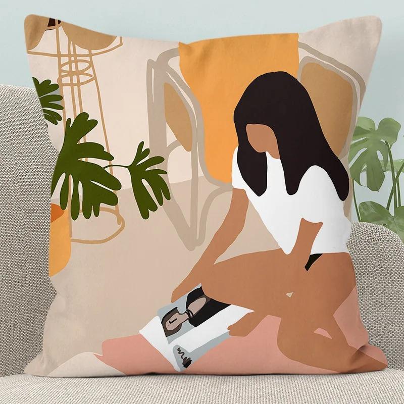 Suitable For Home Sofa Bed Abstract Graphic Modern Cushion Cover Throw Pillow Cover Living Room Decoration