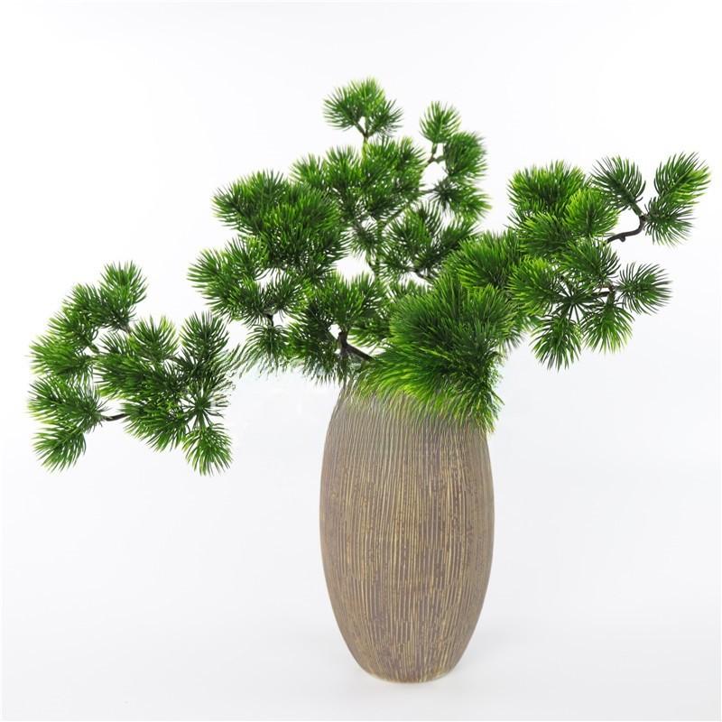 Zucc Pinus Bungeana Single Branch Beautiful Artificial Plant Realistic Decor
