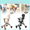 Four Collapsible Wheeled Baby Stroller Lightweight Foldable Seat Convertible