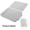 Document Organizer Box with Lid Stackable Desktop File Storage Container Clear PET Material for Office and Home Use