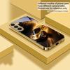 Flying Golden Supercar For Samsung Galaxy S20 FE S21 S22 S23 Plus S24 Ultra 25Ultra S21+ S9+ S22Plus Golden Glass Phone Case
