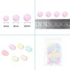 100-Piece Pack: Frosted Acrylic Macaron-Colored Round Beads with Hole for DIY Jewelry Making