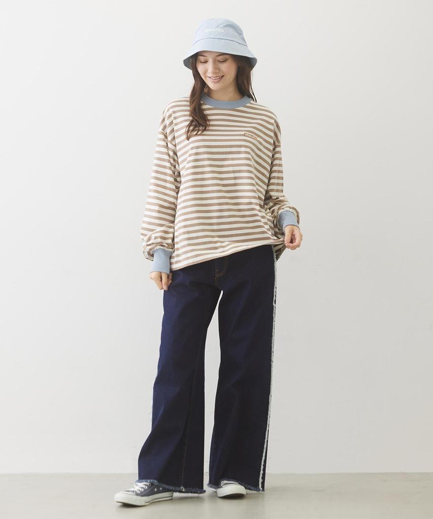 Milkfed STENCIL LOGO BUCKET HAT In Light Blue Women's