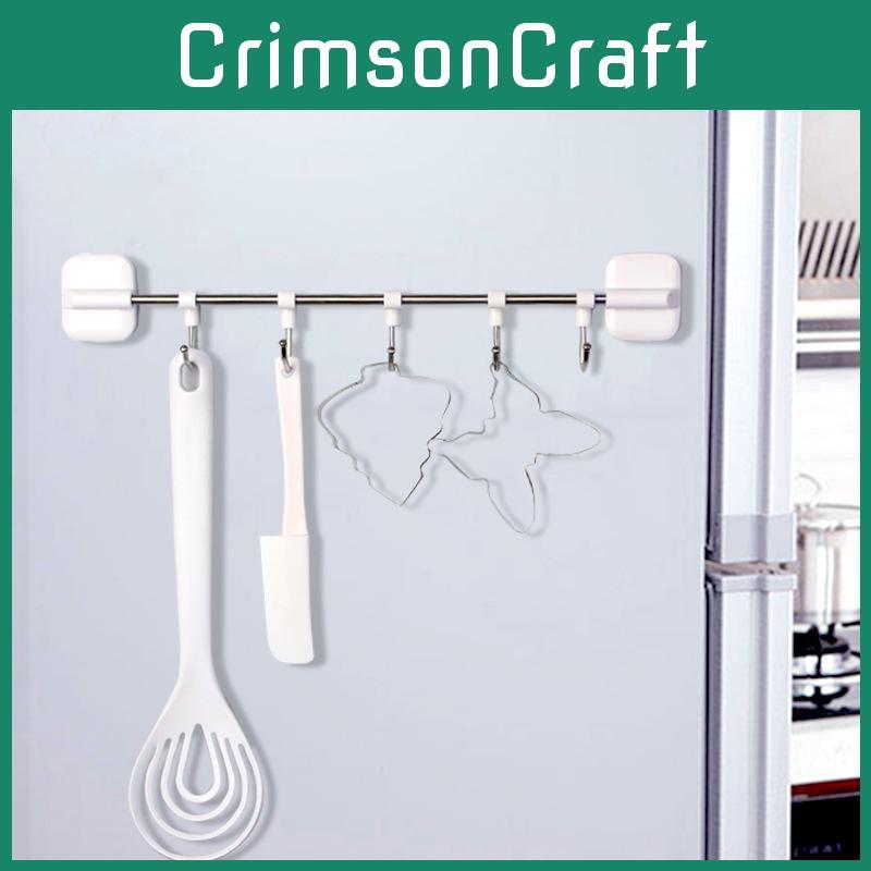 Hooks Magnetic Home Kitchen Plastic No Drill Installation Bathroom Saving Space