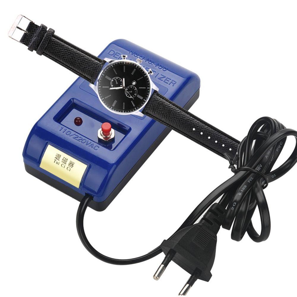 Plastic Watch Demagnetizer Blue Degaussing Demagnetizer Watch Maintenance