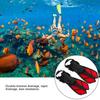 1 Pair Adjustable Swim Fins Soft TPR Open Heel Long Diving Flippers for Snorkeling