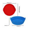 Silicone Air Fryer Liner With Handles Foldable Mats For Baking Frying Steaming Food-Grade Non-Stick Heat-Resistant Baking Tray