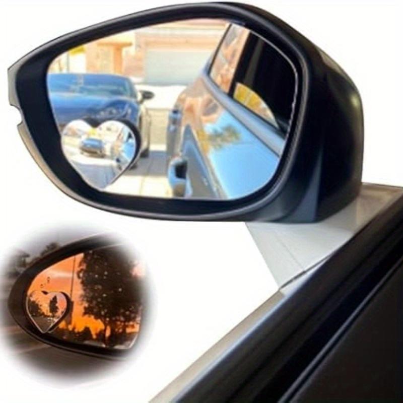 2PCS car rearview mirror heart-shaped reverse high-definition love large field of view rearview mirror auxiliary mirror