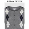 UR Women's Color Block Argyle Knit Cardigan