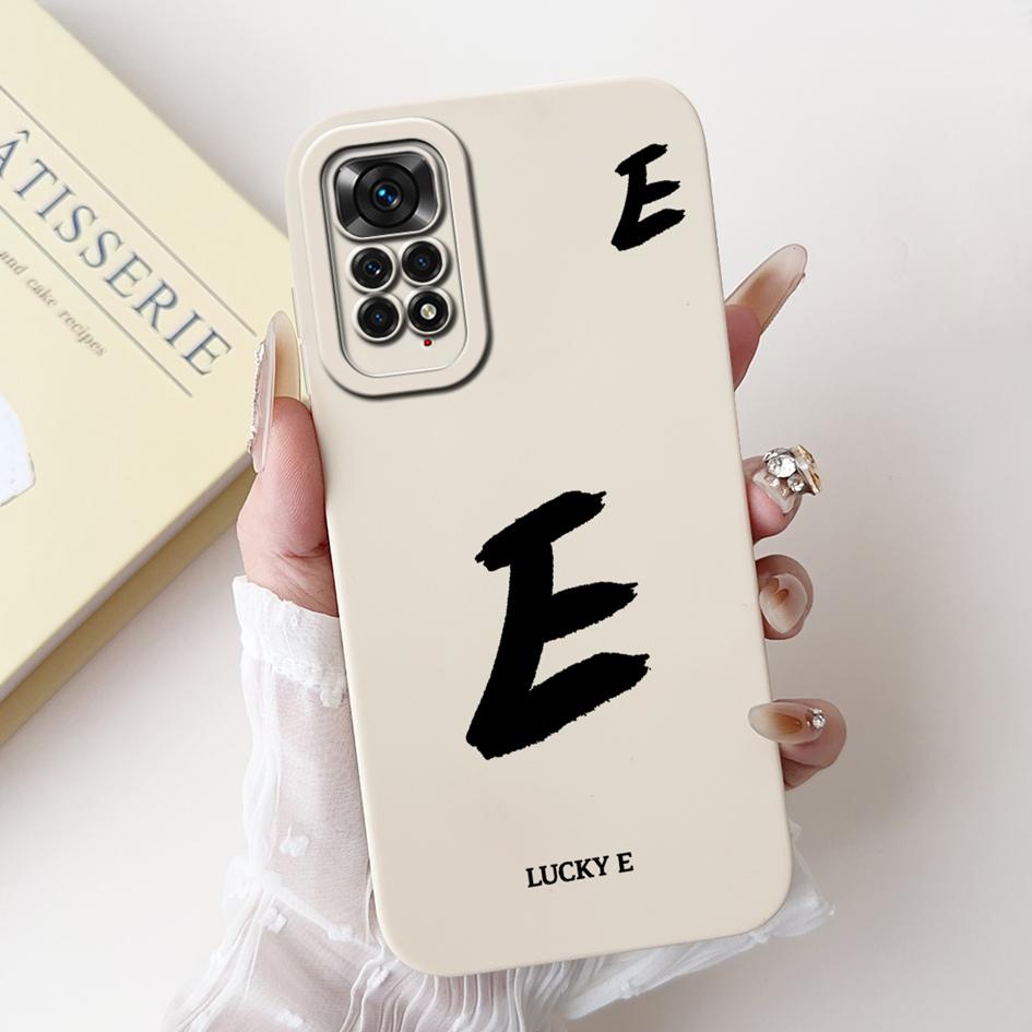For Xiaomi Redmi Note 11S 4G Case Lovely Letters Soft Silicone Shockproof Phone Cover For Redmi Note 11 Pro Plus Note11 4G Funda