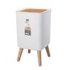 Large Capacity Kitchen Trash Can with Lid for Waste Disposal - Ideal for Kitchen, Bathroom, Office, and Living Room