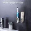4-Pack Stainless Steel Toothbrush Holders, Self-Adhesive Wall Mounted Bathroom Organizer for Easy Storage