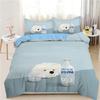 Han And Silly Dog All Cotton Four Piece Set Ins Style Children's Bed Four Piece Set Cream Style Four Piece Set Spring And Autumn