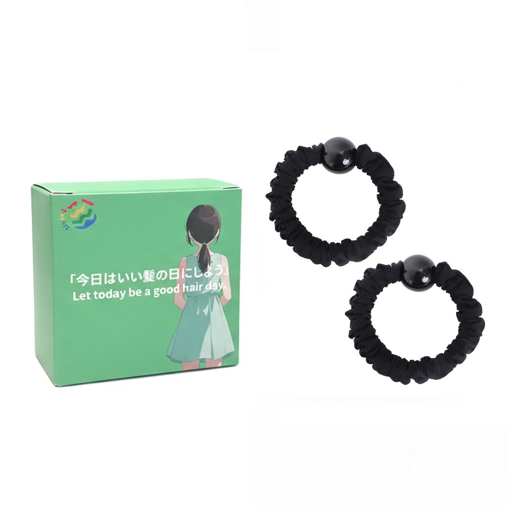hair for Elegant and suitable for women with thick Perfect for everyday or as a Pearl-trimmed tie, scrunchie-style, women. simple, hair. wear,