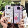 Shockproof Soft case Phone Case For Oukitel WP6 Kickstand Wristband Dirt-resistant Lanyard Silicone Ring Cute Cartoon