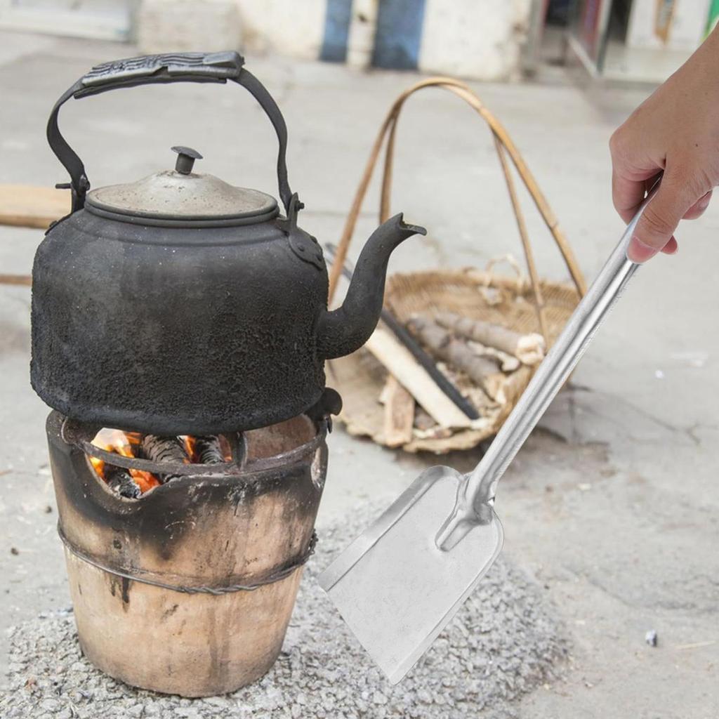Iron Coal Shovel Ash Shovel Slag Shovel Stove Shovel for Kitchen Long Handle Coal Ash Shovel Garden Fireplace Shovel