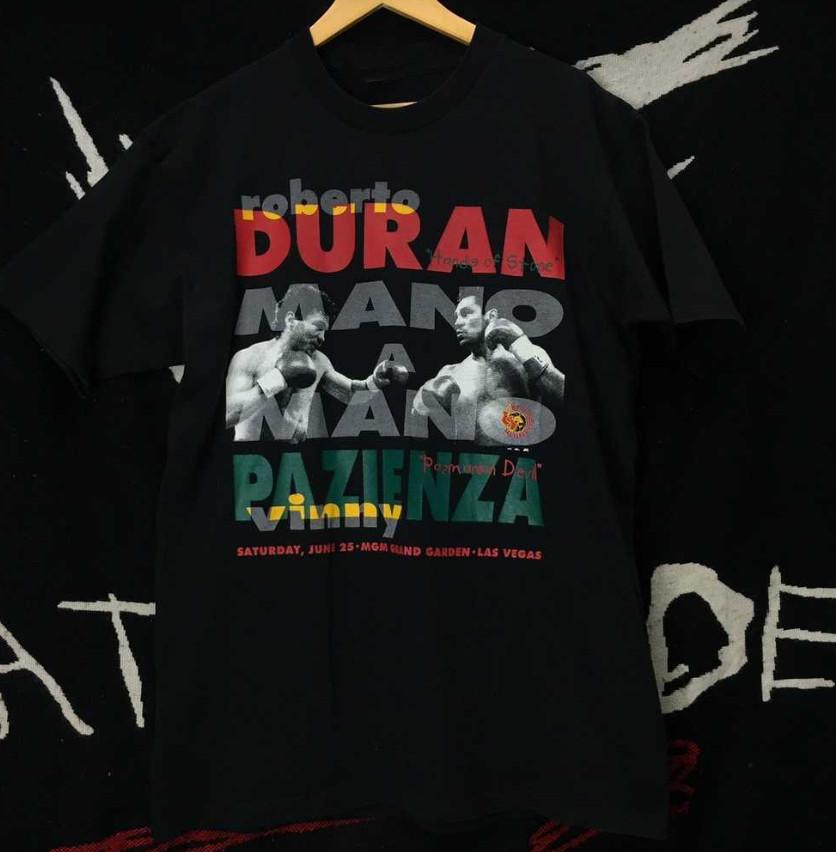 Roberto Duran vs Vinny Pazienza Unisex T-Shirt Cotton 8D799 Unisex T-Shirt XXL