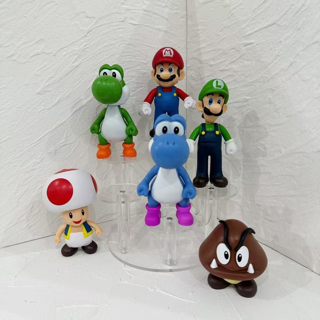 Mario Super Pvc Collectible Figurines Set With Anime Style For Gift Display And
