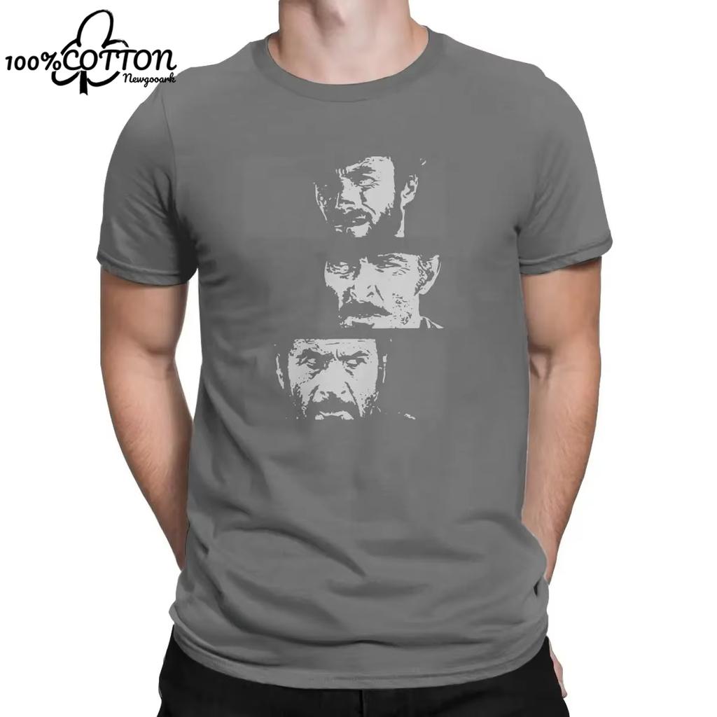 LE The Good The Bad and The Ugly Tshirt Men Premium Cotton Leisure T-Shirts Clint Eastwood Tee Shirt Harajuku