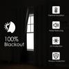 Blackout Curtain for Living Room Polyester Pongee Grommet Thermal Insulated Light Blocking Curtain Drape for Patio French Door