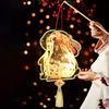 Przenośne Chińskie Lampiony Papierowe Chińska Tradycyjna Ręczna Lampa Dekoracja Świąteczna Sztuczny Lampion LED Ręczny Festiwalowy Papier