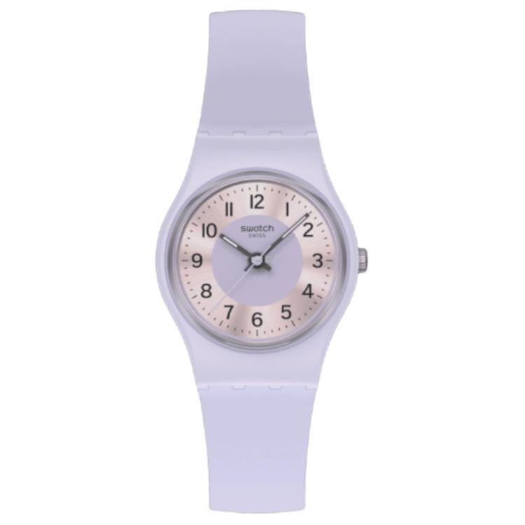SWATCH Original Collection Quartz Movement 30m Water Resistance Women s Watch 25mm Purple Watch Dial LV121 Purple Watch Dial