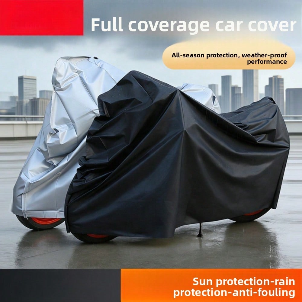 Motorcycle Cover, Single-layer Rain Protection and Sun Protection, Bicycle Cover, Electric Bike Protective Cover
