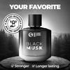 Beardo Black Musk Eau De Parfum για άνδρες, Μόσχος, Ξυλώδες άρωμα, Μεγάλης διάρκειας, Άρωμα Date Night, Σπρέι σώματος, 100ml