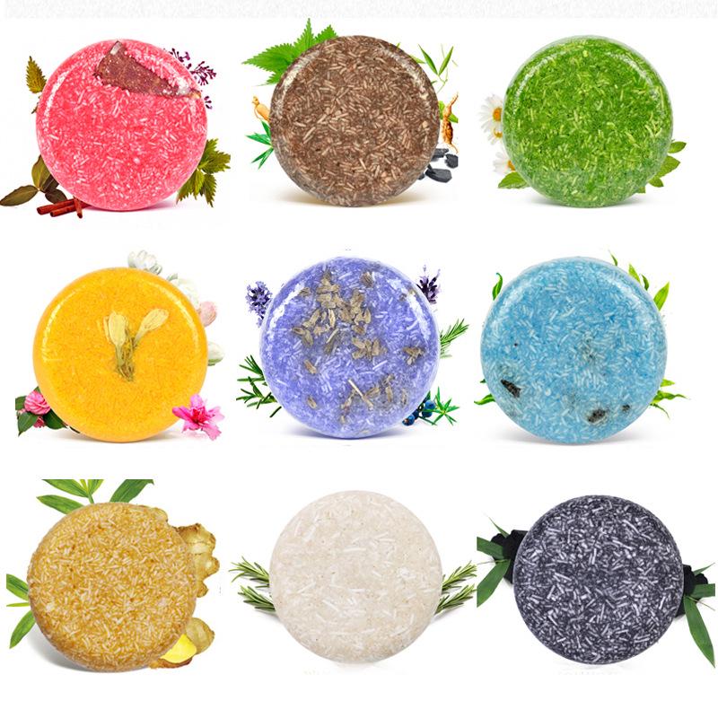 Silicone-Free Hair Growth Shampoo Bar with Ginger, Peppermint, Cinnamon & Rosemary Extracts.