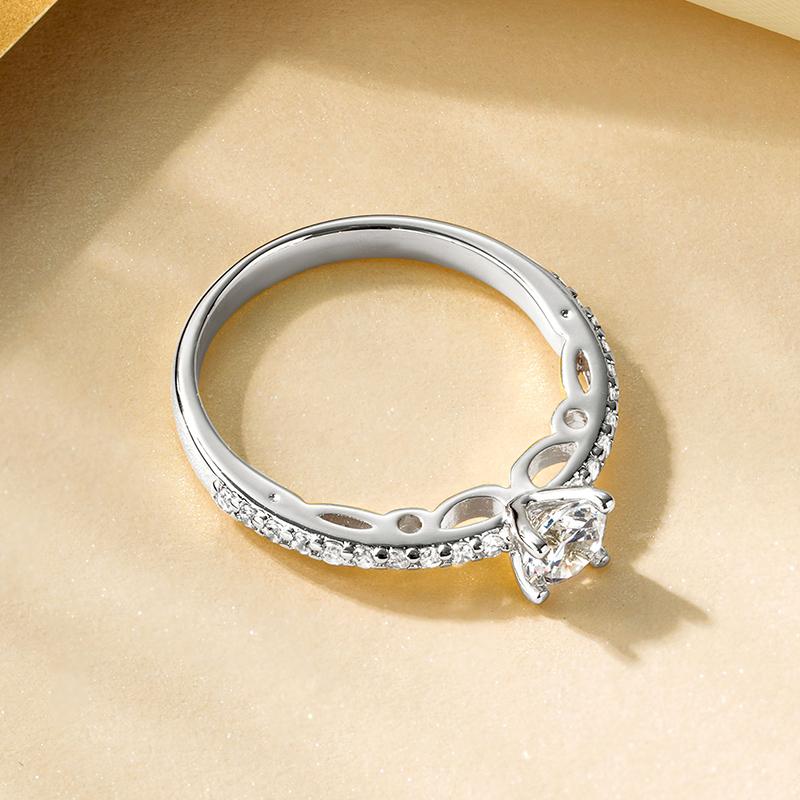 

Rrjzz Timeless Luxury Engagement Rings Brilliant CZ Simulated Diamond Women Bridal Silver Gold Color Ring for Wedding Jewelry 5