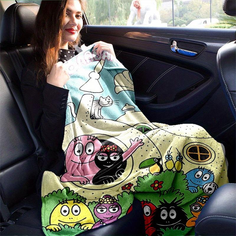 1pc, Barbapapa Family Throw Blanket, Soft & Cozy Home Decor for Couch, Bed, Car, Travel, Camping, Office Nap, Perfect Gift for FriendsB013