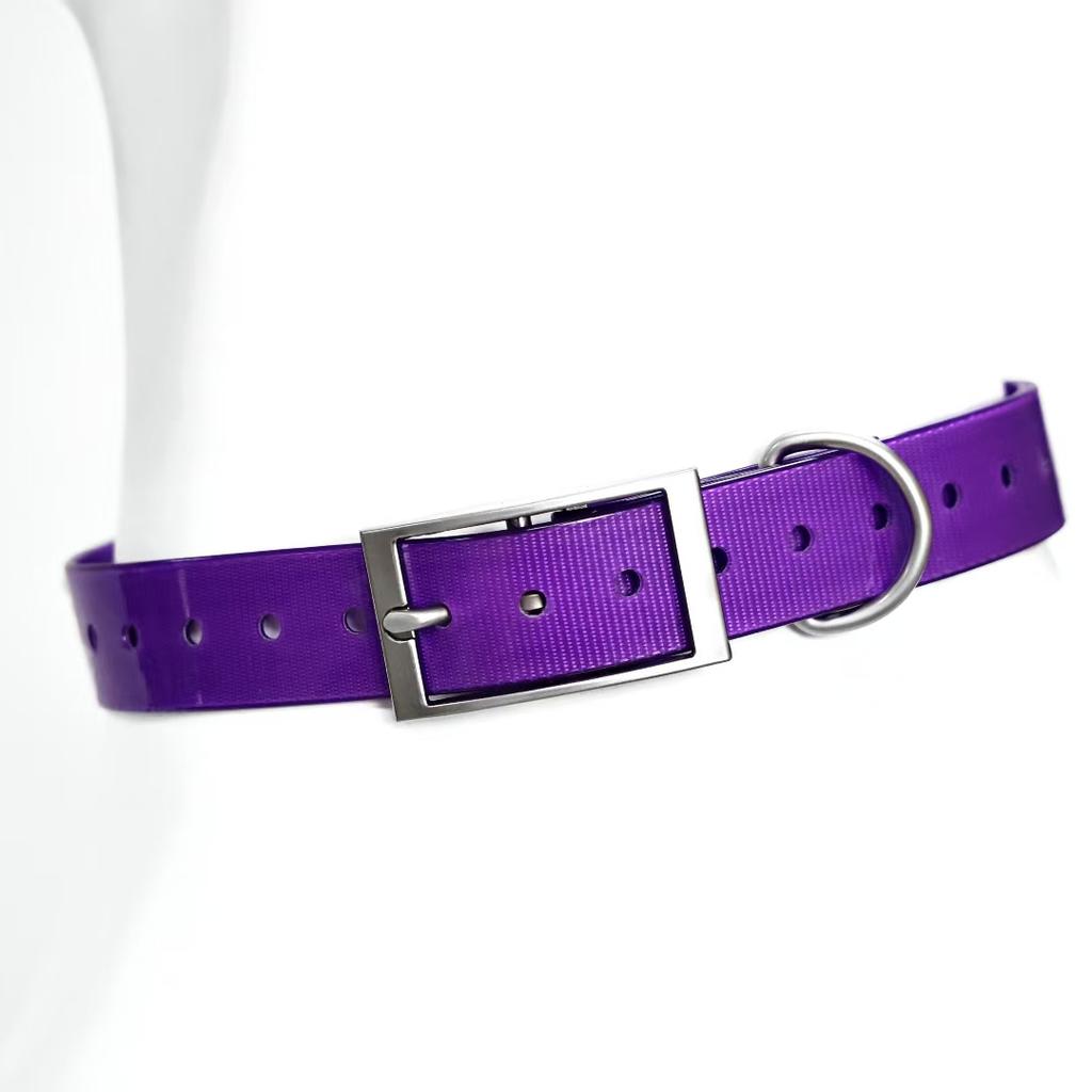 2,5 cm Brede Heavy Duty TPU Hondenhalsband Waterdicht Jagen Verstelbare Huisdierhalsband 8 Kleuren Voor Grote Middelgrote Honden Buitentraining
