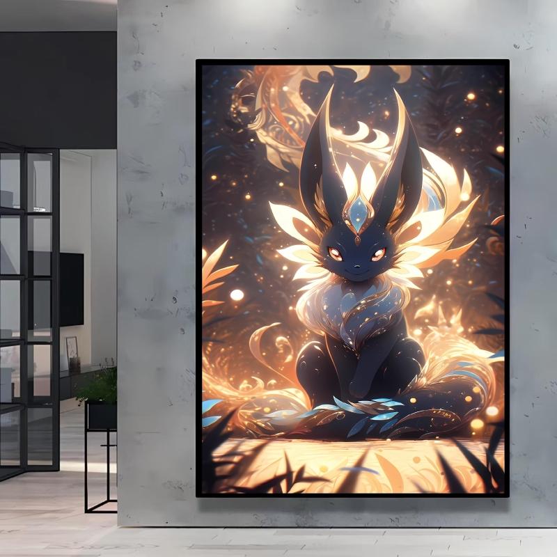 Anime Posters Pokemon Umbreon Cartoon Character Picture HD Print Canvas Painting Home Children's Room Wall Decoration Gifts